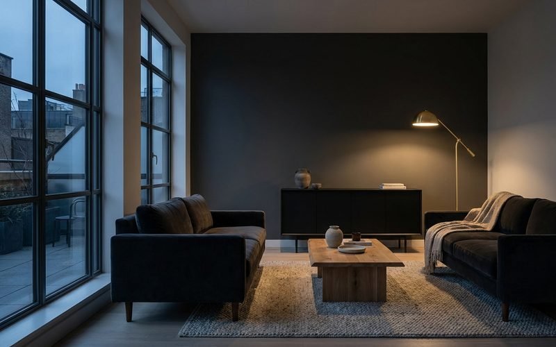 Dominando el equilibrio: Materiales y texturas que funcionan con negro