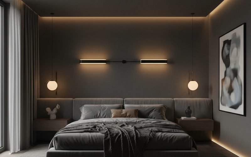 Iluminación estratégica: Menos lámparas de techo, más apliques