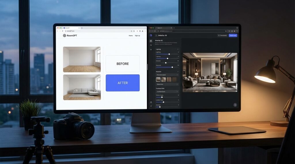 RoomGPT vs Interior AI 2026: comparativa con precios reales