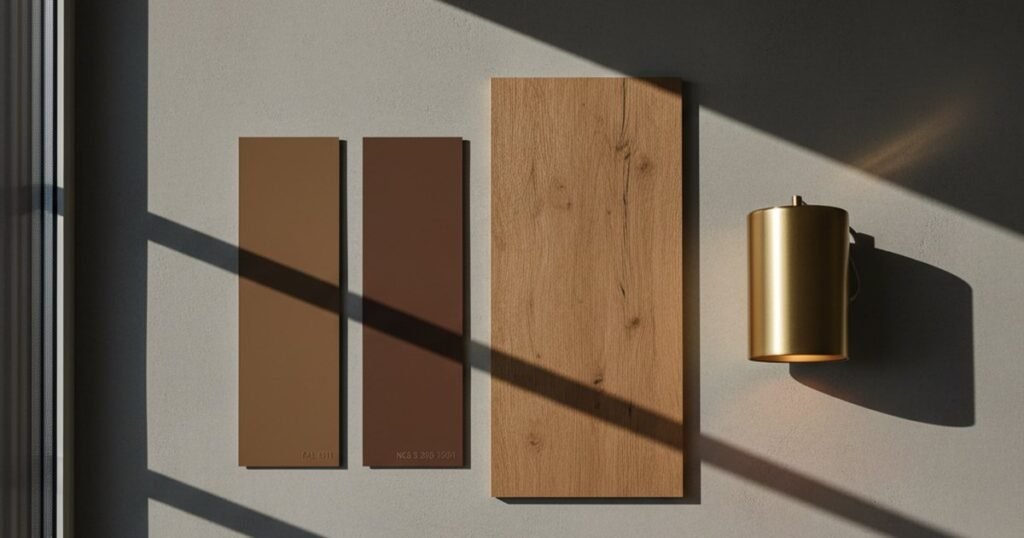 Marrón en el salón: códigos RAL y errores que quitan luz