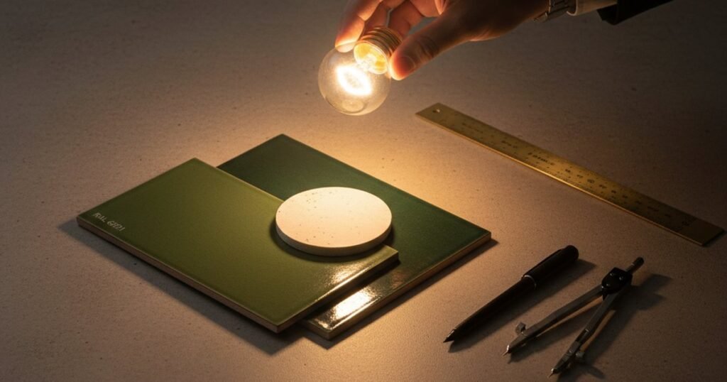 Poner verde en el baño: qué RAL elegir y cómo iluminar