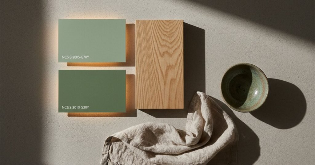 Verde Japandi: elegir el tono exacto según tu luz