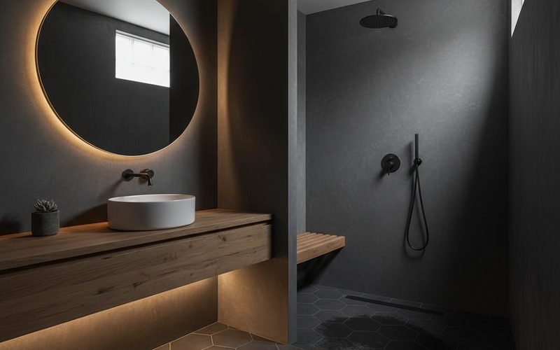 La mentira de la ducha abierta en baños pequeños