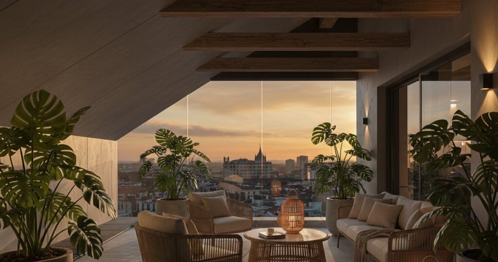 Ático tropical: por qué el verde no basta para tu terraza