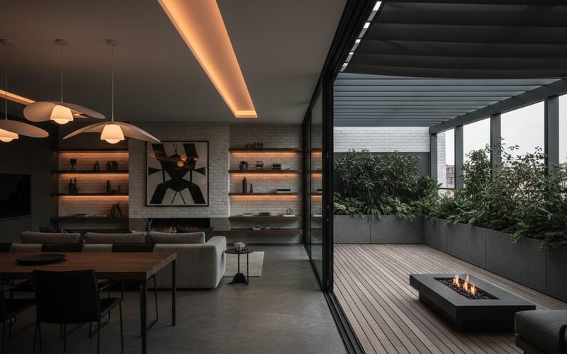 La terraza: el pulmón de la planta abierta