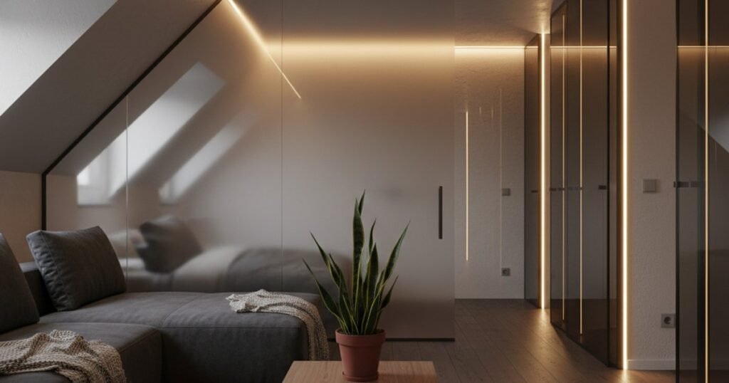Cómo iluminar un ático sin ventanas sin gastar 4.000€