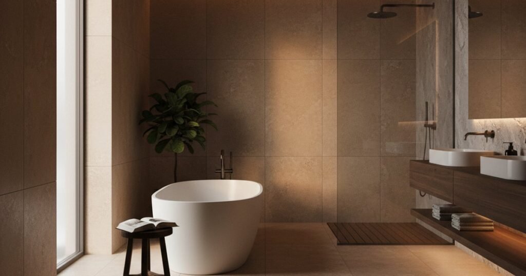 ¿Cómo distribuir un baño de 20m2 sin que parezca un hangar?