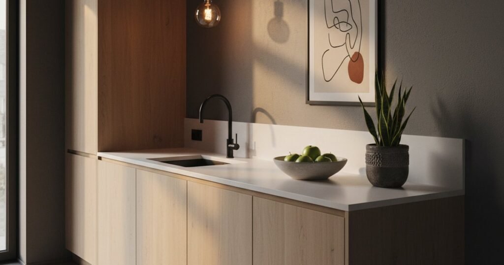 Cocina japandi: ideas para que quepa todo en 9m²