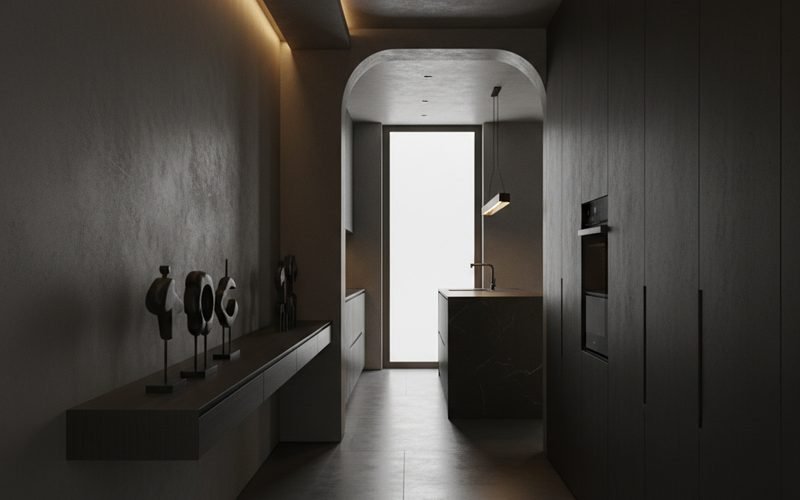 Muebles de fondo 40 cm: la salvación de los pasillos