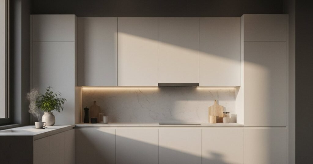 Cocina con techo bajo: cómo ganar altura sin obras