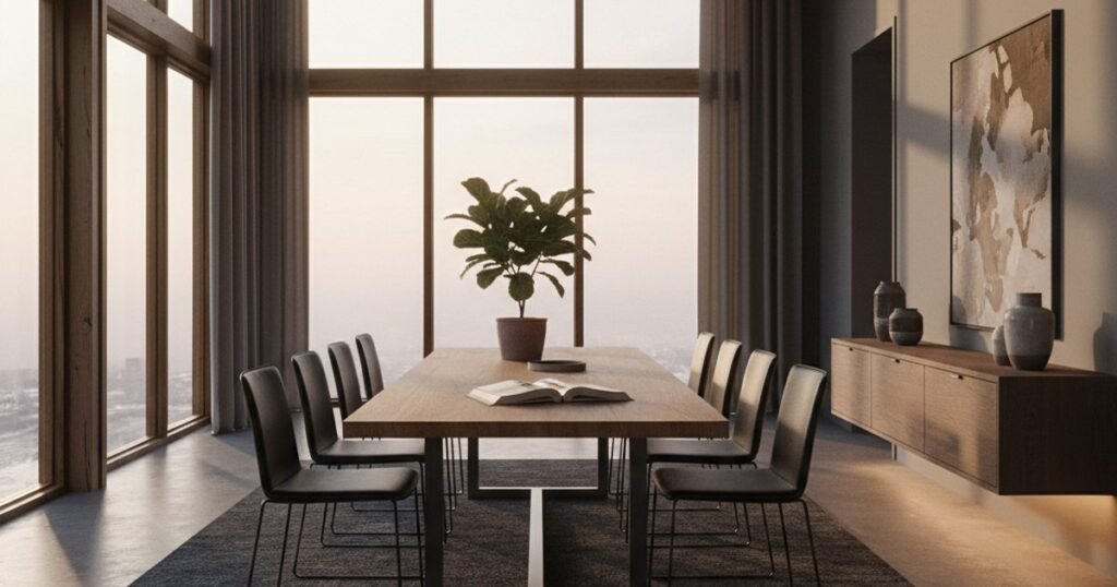 Cómo diseñar un comedor de 120 m2 sin perderse en el espacio
