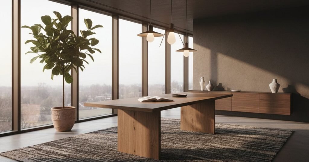 Amueblar un comedor de 150 m²: zonificación y medidas