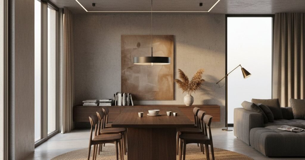 Diseñar un comedor de 90m²: zonificación y medidas