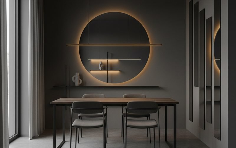 Iluminación y espejos: física aplicada al salón