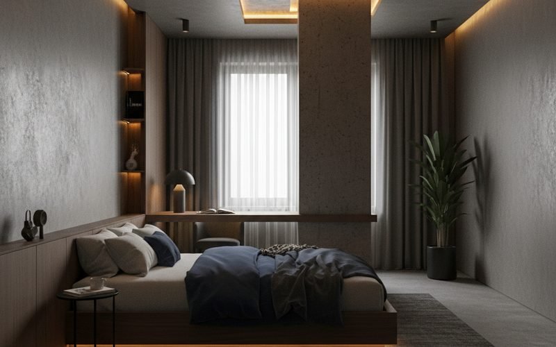 Ideas para 10 m² reales con pilar central