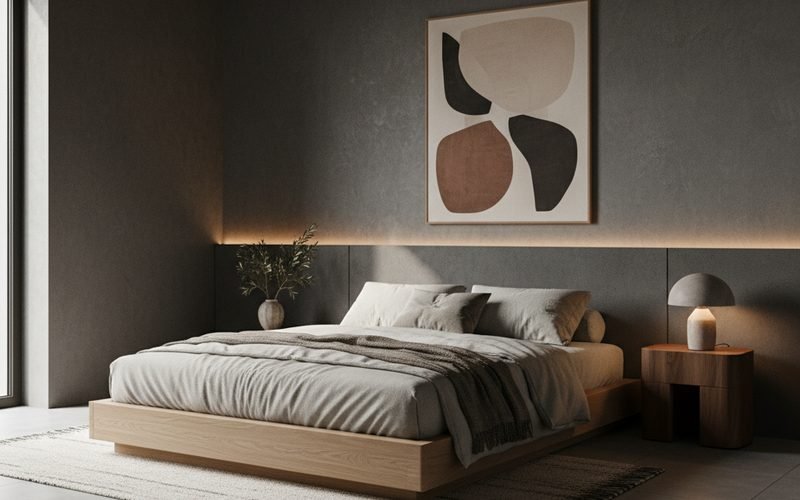 Materiales que funcionan: Cal, microcemento y madera