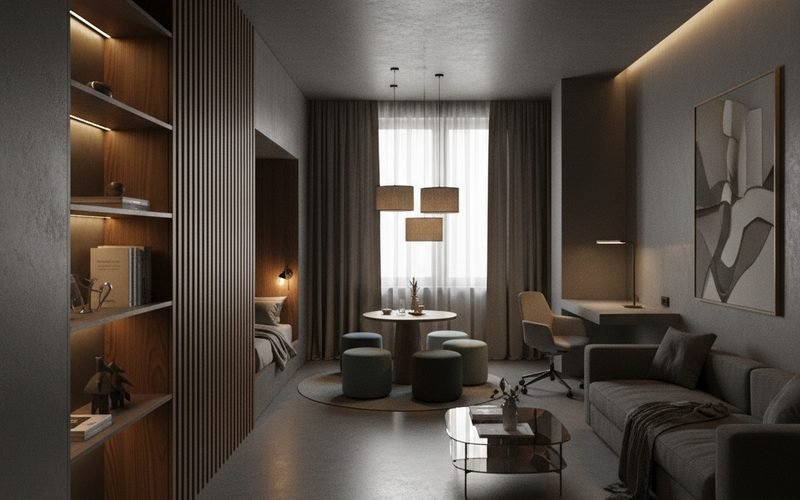 Diseño inteligente: Cómo dividir 70m2 sin levantar tabiques