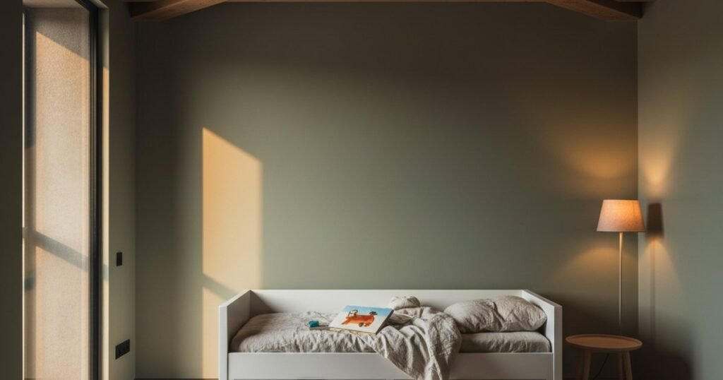 Habitación infantil con vigas de madera: ideas y errores