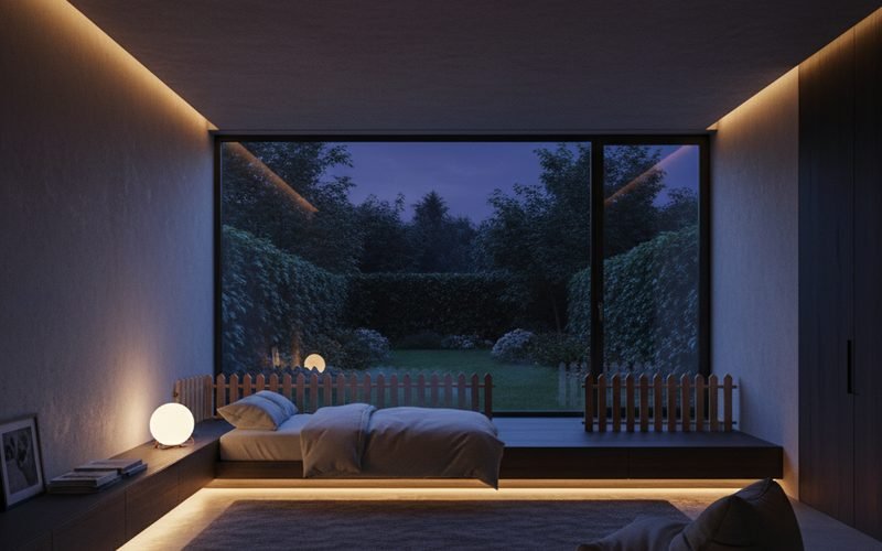 Luz y seguridad: ventanas a ras de suelo