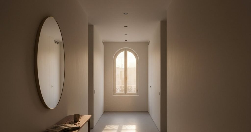 Decorar un pasillo largo sin meterse en obras de 10.000€