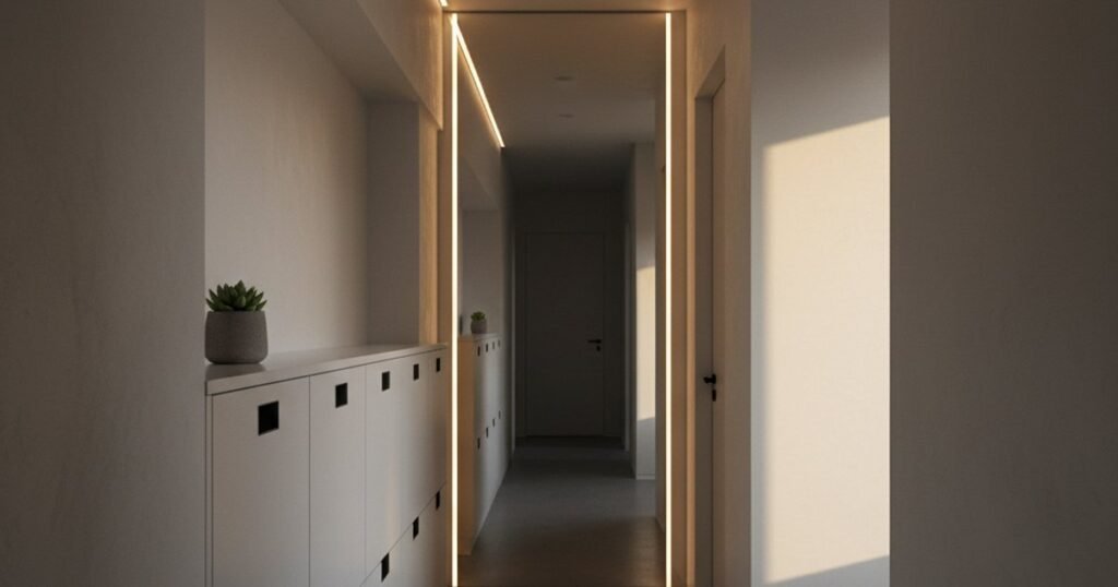Aprovechar el pasillo en un piso de 40m2 sin agobios