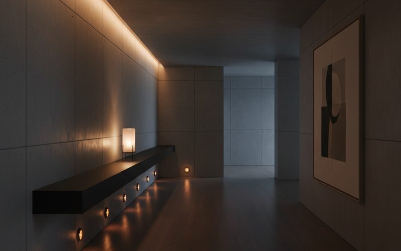 Iluminación estratégica: bañar la pared, no el suelo