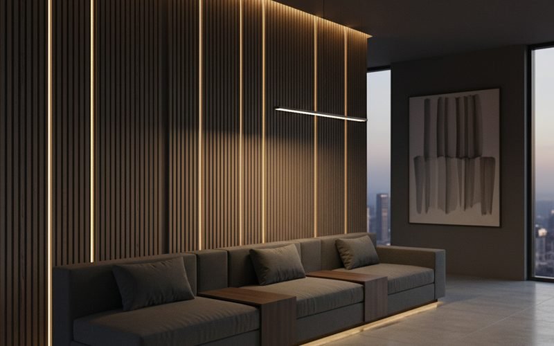 Muebles bajos y líneas verticales: matemáticas para engañar al ojo