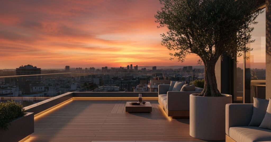 Diseñar una terraza de 150m2 sin que parezca un solar