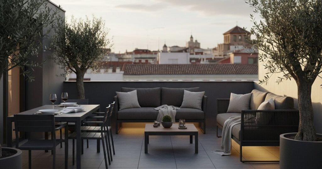 Ideas terraza 30m2: qué cabe y qué es un error (2026)
