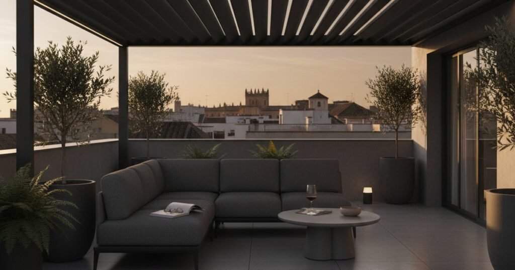 Cómo organizar una terraza de 50m2 sin jugarte la estructura