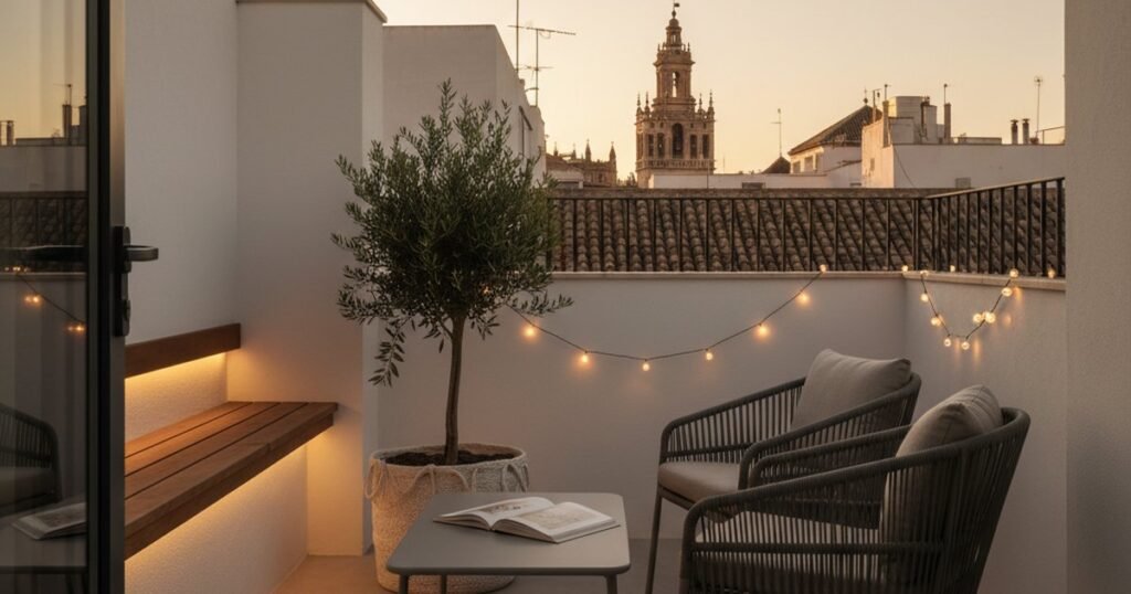 Decorar terraza de 5m²: lo que puedes hacer tú y lo que no