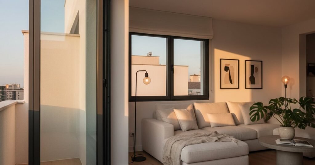 Terraza cerrada sin ventanas: cómo ventilar y decorar