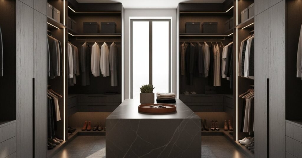 Vestidor de 30m²: qué cabe de verdad y qué es un error