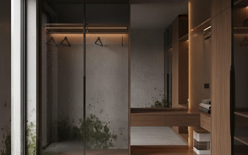 ¿Por qué sale moho en el vestidor? El punto de rocío