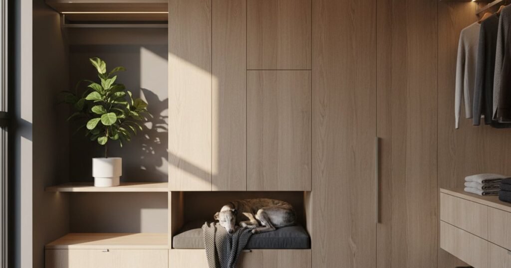 Diseñar un vestidor con perro sin que huela a perro