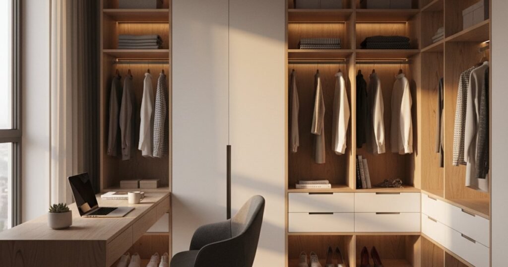 Vestidor con teletrabajo: por qué el fondo de 60cm no cabe